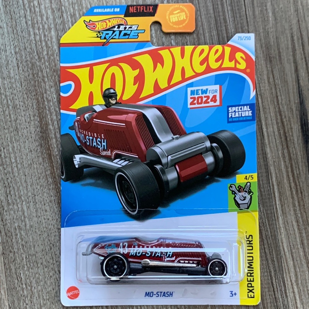 Hot Wheels Mo Stash Mustache Racer Rod Car Experimotors Lets Race Hotwheels New